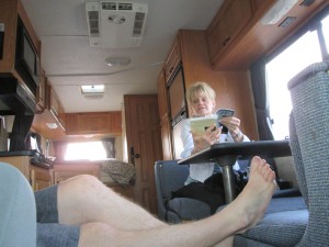 getting comfy in RV