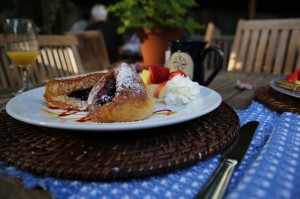 Blueberry portuguese pancakes